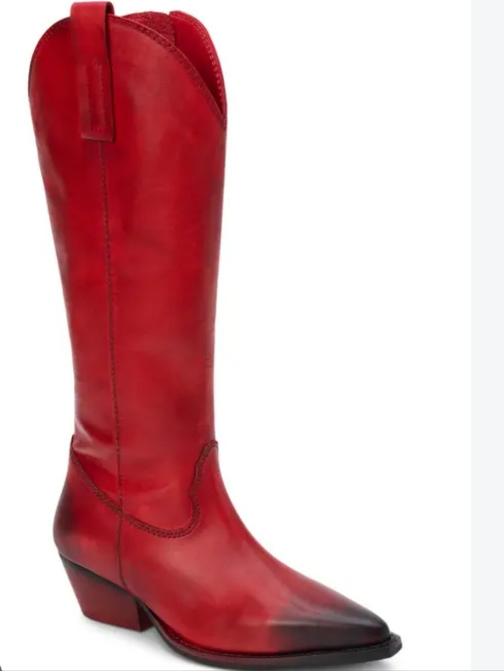 Matisse Red Knee-High Western Boot with Pointed Toe Women Size 11 NWOB